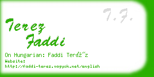 terez faddi business card